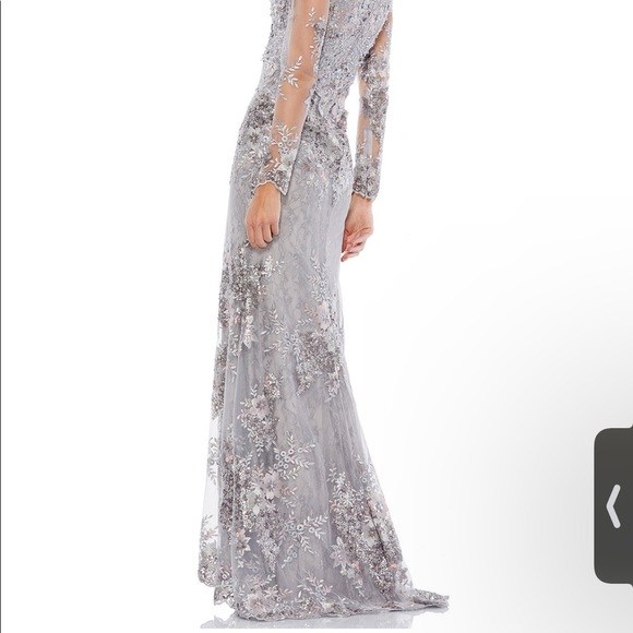 Mac Duggar embroidered mesh gown - Picture 2 of 5